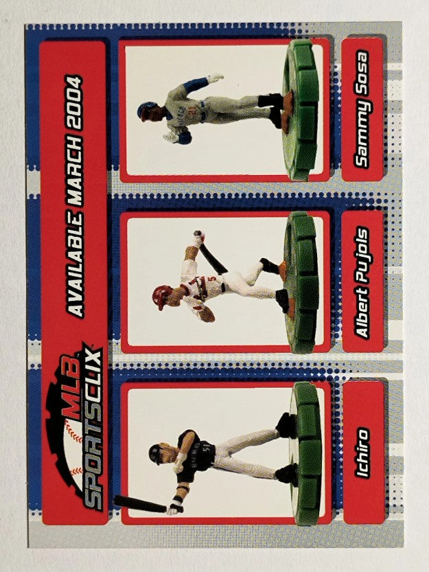 2004 Topps MLB SportsClix #NNO Ichiro Suzuki/Albert Pujols/Sammy Sosa