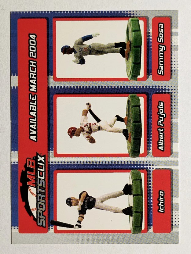 2004 Topps MLB SportsClix #NNO Ichiro Suzuki/Albert Pujols/Sammy Sosa