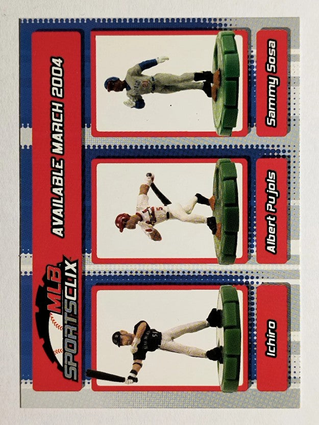 2004 Topps MLB SportsClix #NNO Ichiro Suzuki/Albert Pujols/Sammy Sosa