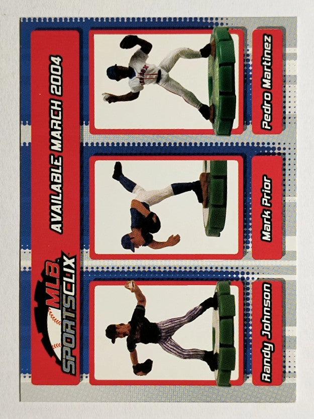 2004 Topps MLB SportsClix #NNO Randy Johnson/Mark Prior/Pedro Martinez