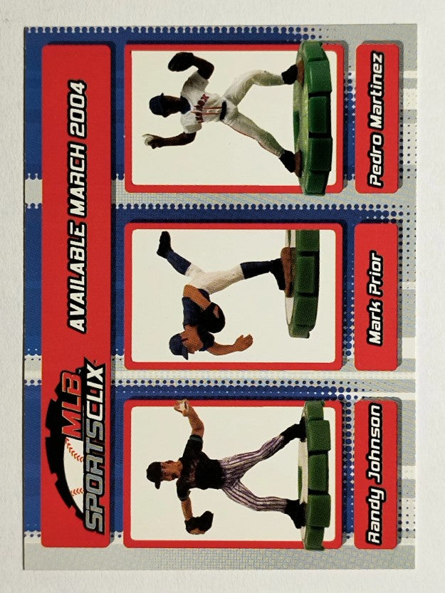 2004 Topps MLB SportsClix #NNO Randy Johnson/Mark Prior/Pedro Martinez
