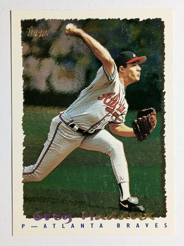1995 Topps Cyberstats #158 Greg Maddux