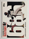 2005 Topps Barry Bonds Home Run History #686 Barry Bonds HR686