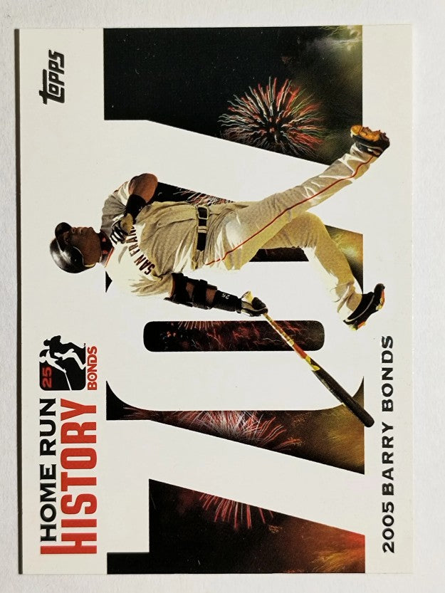 2005 Topps Barry Bonds Home Run History #707 Barry Bonds HR707