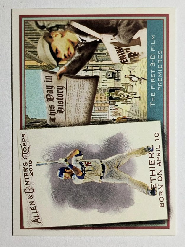 2010 Topps Allen and Ginter This Day in History #TDH12 Andre Ethier