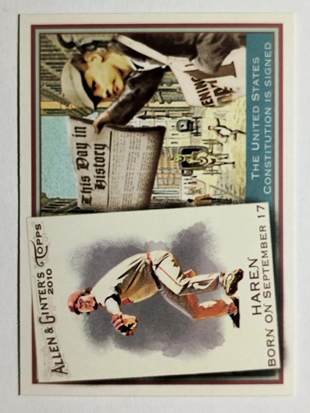 2010 Topps Allen and Ginter This Day in History #TDH23 Dan Haren