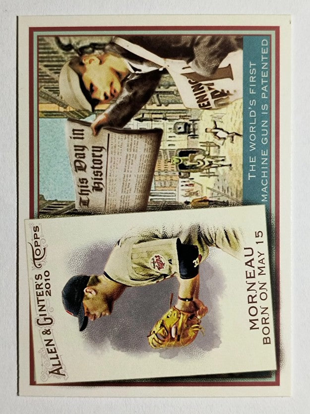 2010 Topps Allen and Ginter This Day in History #TDH49 Justin Morneau