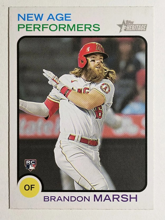 2022 Topps Heritage New Age Performers #NAP2 Brandon Marsh