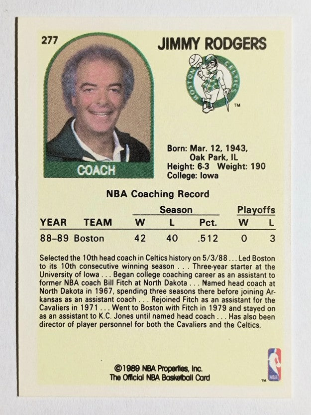 1989-90 Hoops #277 Jimmy Rodgers CO