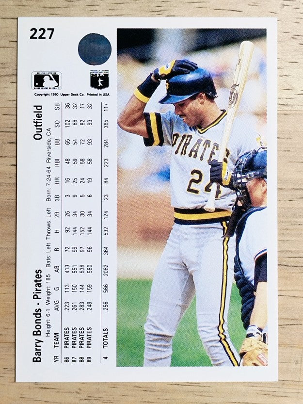 1990 Upper Deck #227 Barry Bonds