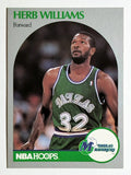 1990-91 Hoops #90 Herb Williams