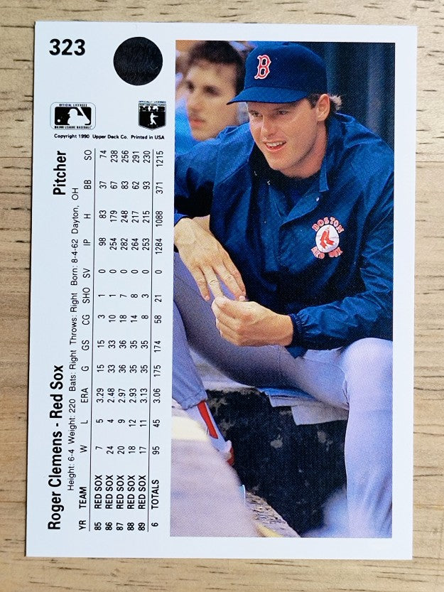 1990 Upper Deck #323 Roger Clemens