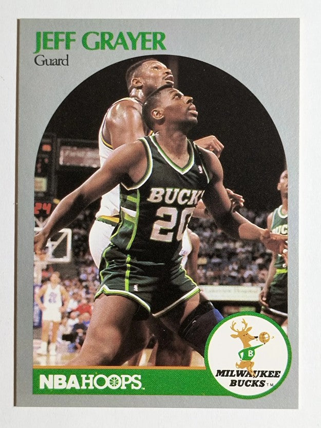 1990-91 Hoops #174 Jeff Grayer RC