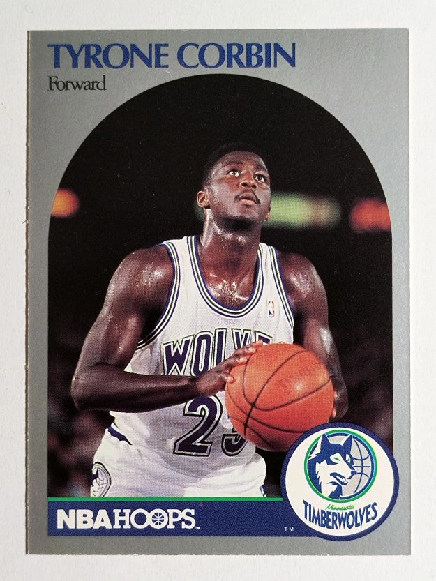 1990-91 Hoops #186 Tyrone Corbin