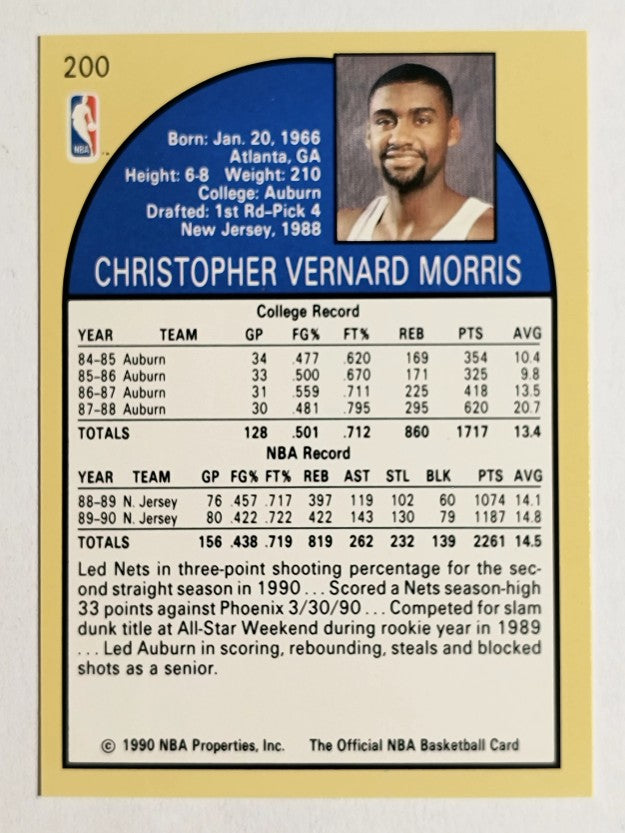 1990-91 Hoops #200 Chris Morris