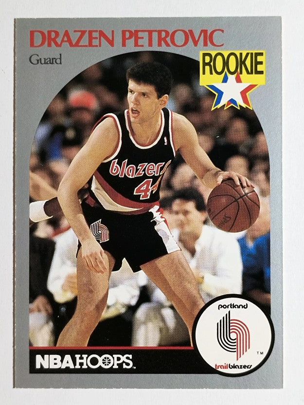 1990-91 Hoops #248 Drazen Petrovic RC (NM)