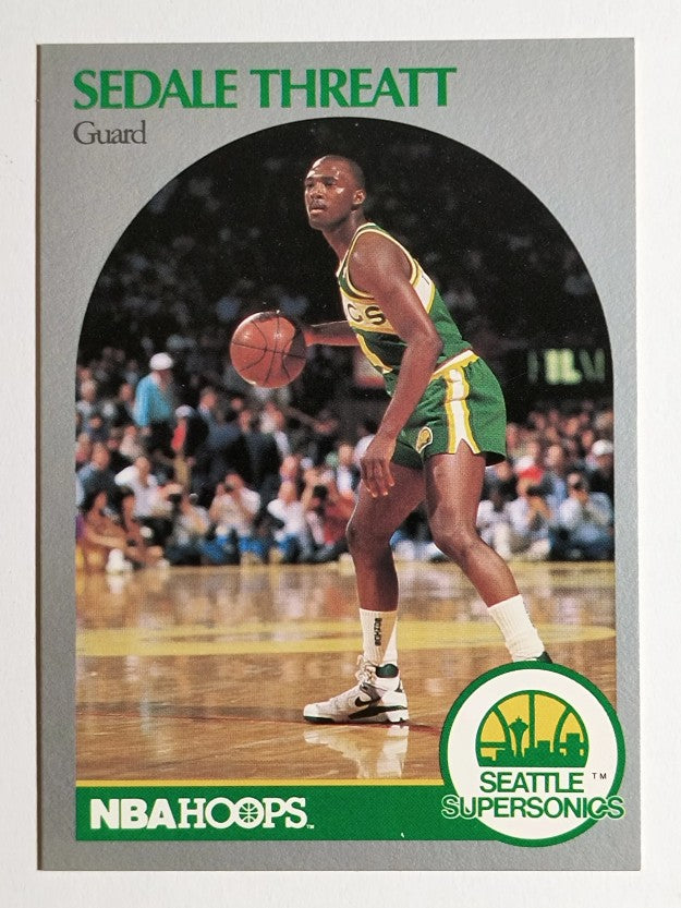1990-91 Hoops #284 Sedale Threatt