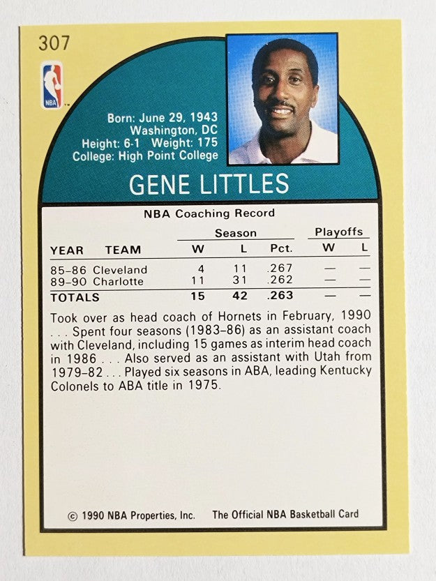 1990-91 Hoops #307 Gene Littles CO