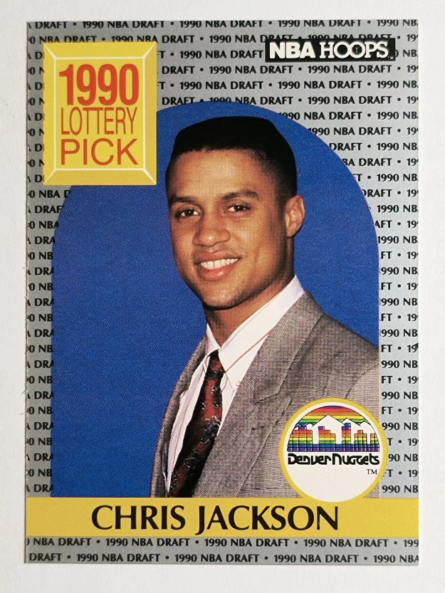 1990-91 Hoops #392 Chris Jackson LS RC
