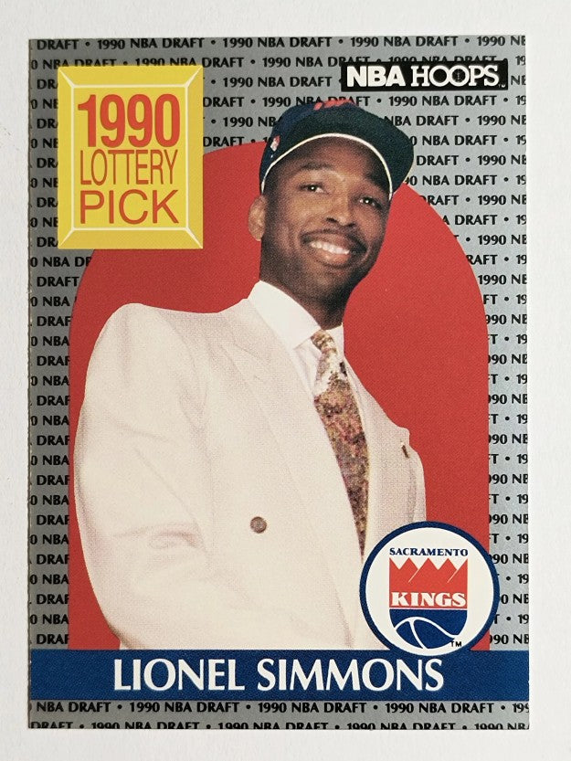 1990-91 Hoops #396 Lionel Simmons LS RC