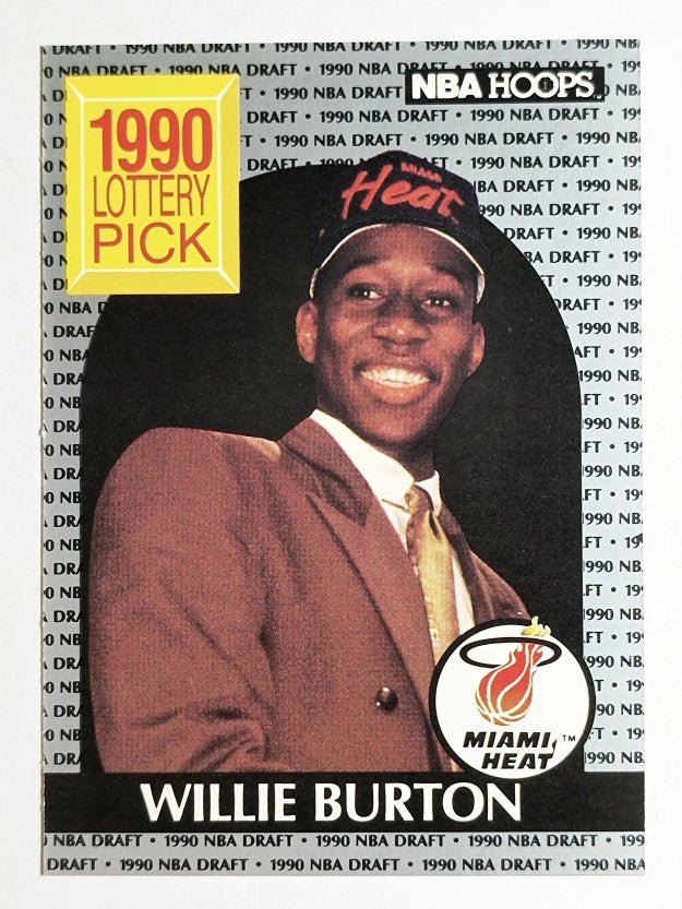 1990-91 Hoops #398 Willie Burton LS RC