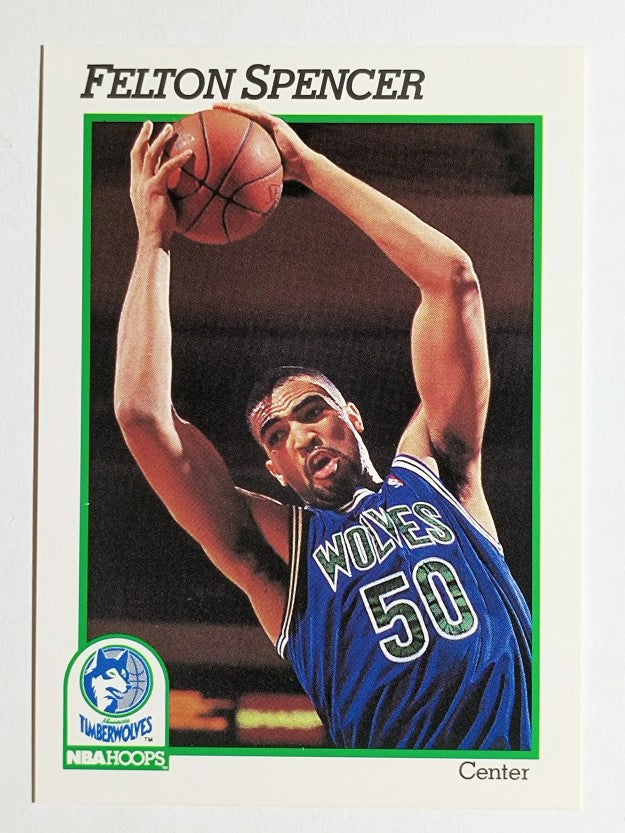 1991-92 Hoops #130 Felton Spencer