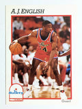 1991-92 Hoops #215 A.J. English