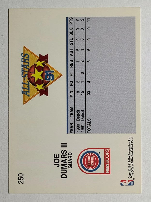 1991-92 Hoops #250 Joe Dumars AS