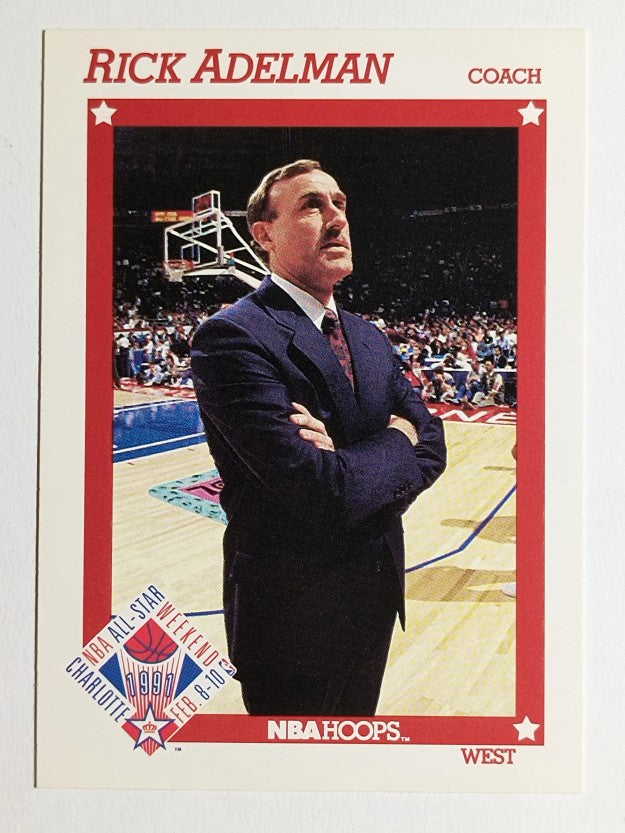 1991-92 Hoops #273 Rick Adelman CO AS
