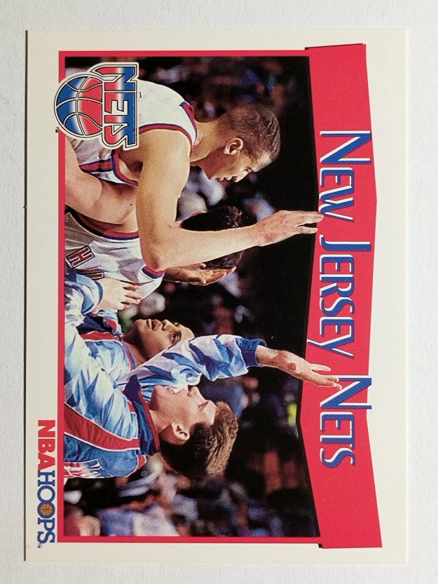 1991-92 Hoops #290 New Jersey Nets TC