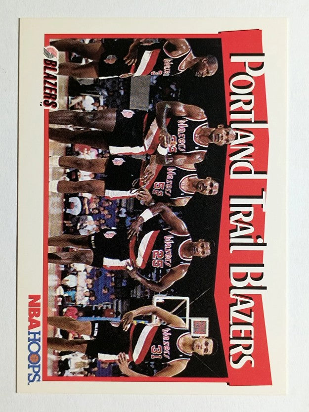 1991-92 Hoops #295 Portland Trail Blazers TC