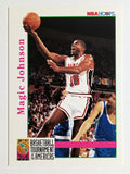 1992-93 Hoops #340 Magic Johnson USA (EXMT)