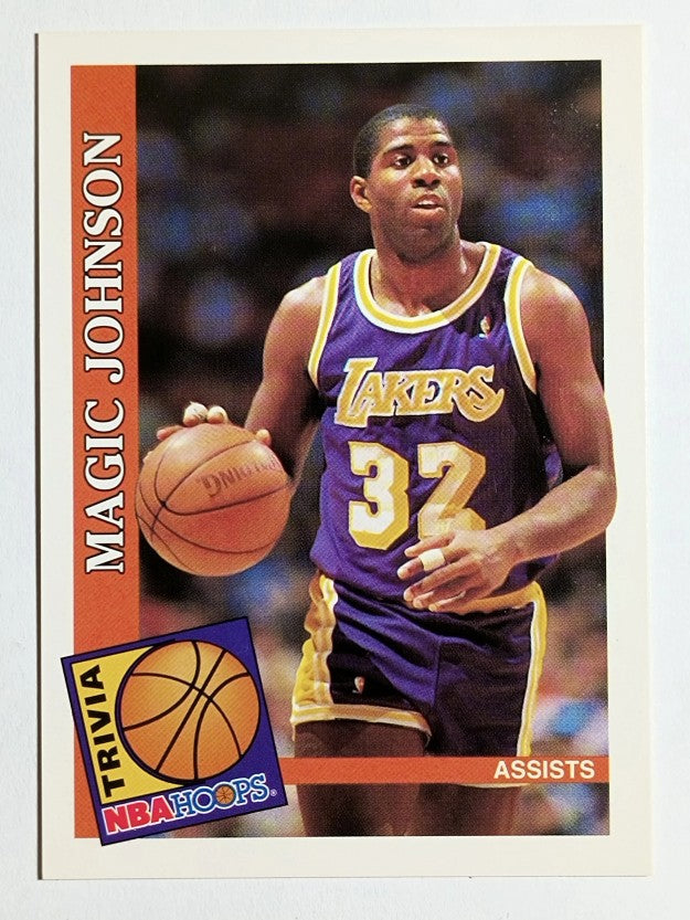 1992-93 Hoops #482 Magic Johnson TRV