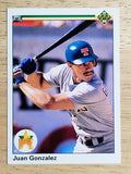 1990 Upper Deck #72 Juan Gonzalez RC
