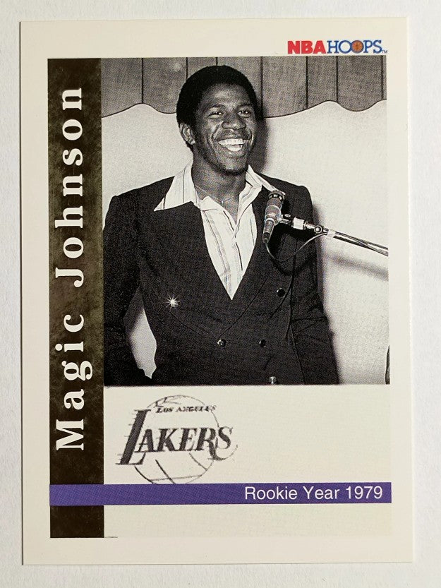 1992-93 Hoops #NNO Magic Johnson Comm