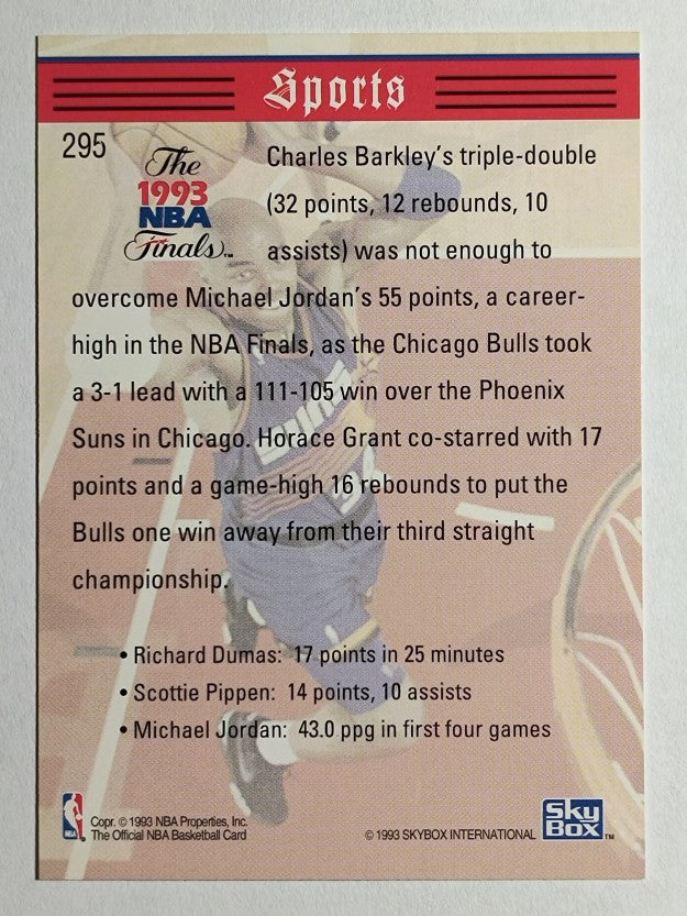 1993-94 Hoops #295 Charles Barkley TRIB (NM)