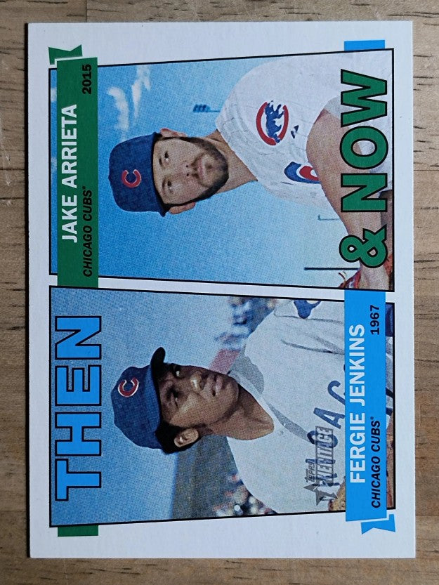 2016 Topps Heritage Then and Now #TANJA Jake Arrieta/Fergie Jenkins