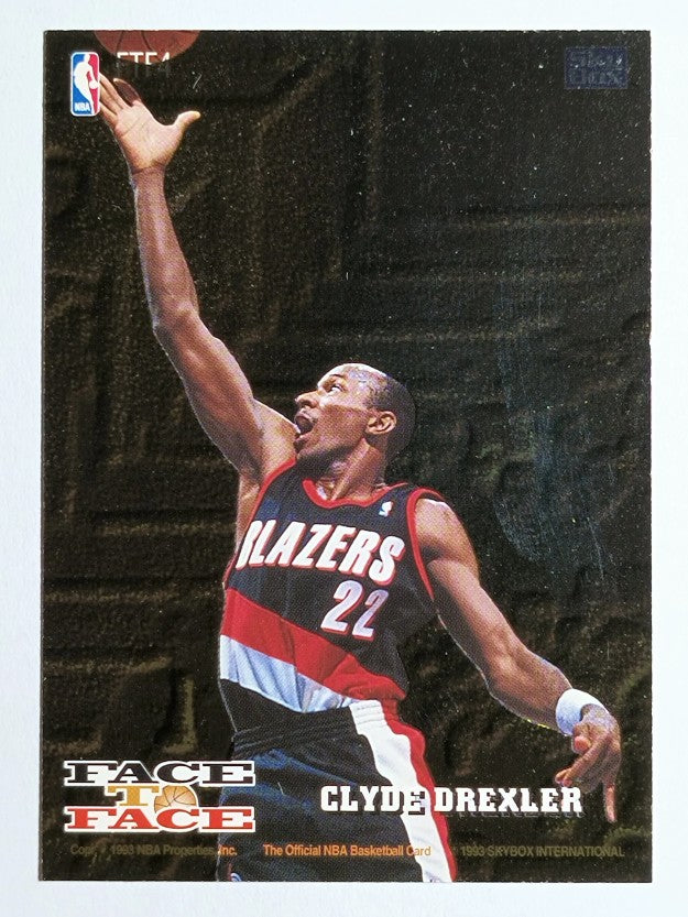 1993-94 Hoops Face to Face #4 Jim Jackson/Clyde Drexler