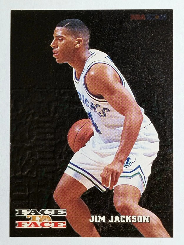 1993-94 Hoops Face to Face #4 Jim Jackson/Clyde Drexler