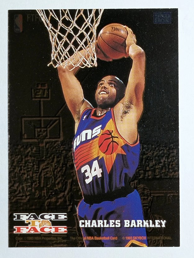 1993-94 Hoops Face to Face #6 Clarence Weatherspoon/Charles Barkley (NM)