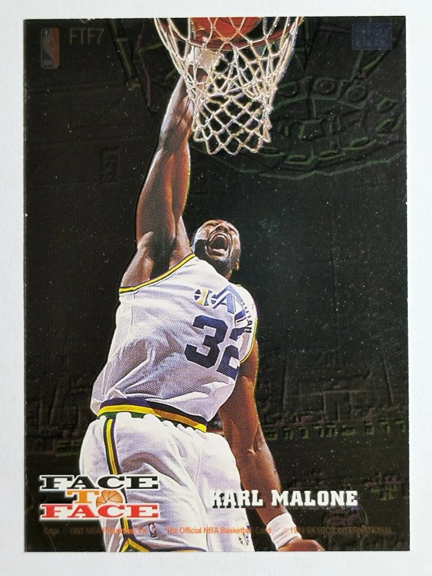 1993-94 Hoops Face to Face #7 Tom Gugliotta/Karl Malone