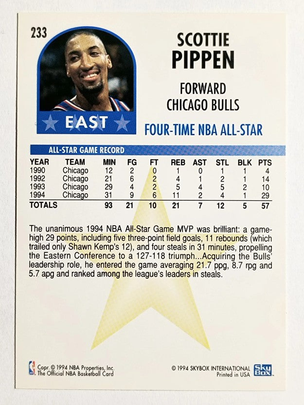 1994-95 Hoops #233 Scottie Pippen AS
