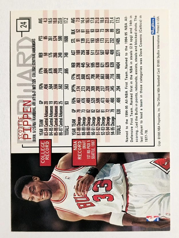 1995-96 Hoops #24 Scottie Pippen