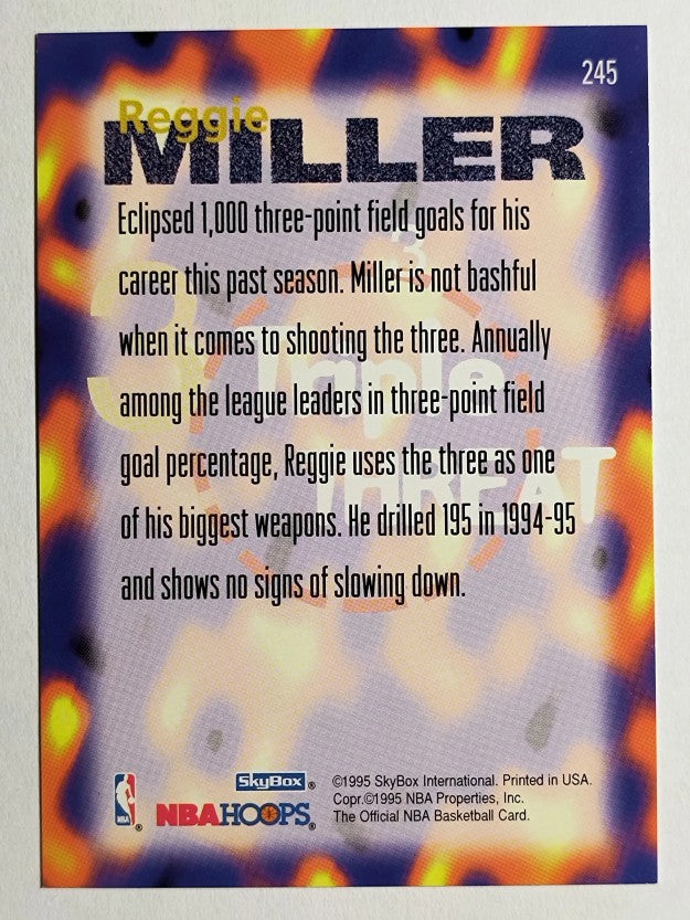 1995-96 Hoops #245 Reggie Miller TT