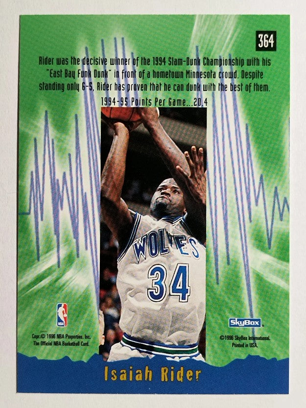1995-96 Hoops #364 Isaiah Rider ES