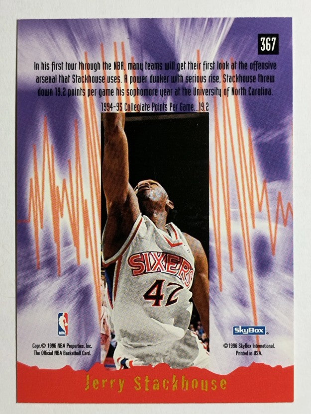 1995-96 Hoops #367 Jerry Stackhouse ES