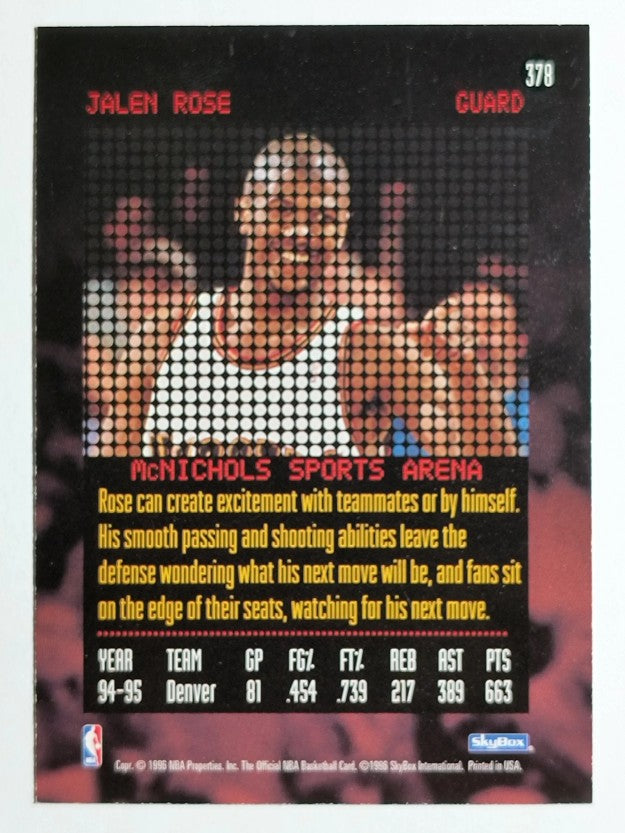 1995-96 Hoops #378 Jalen Rose RH