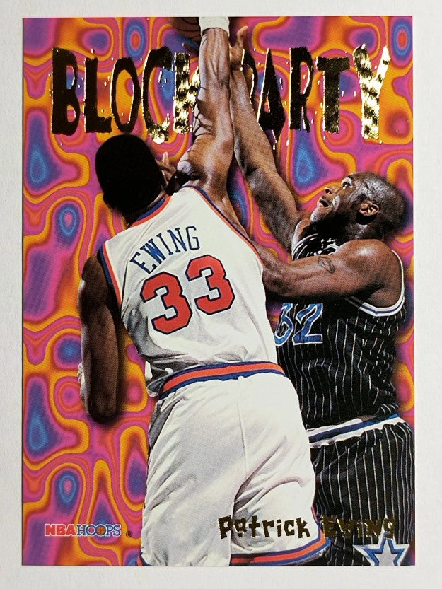 1995-96 Hoops Block Party #9 Patrick Ewing