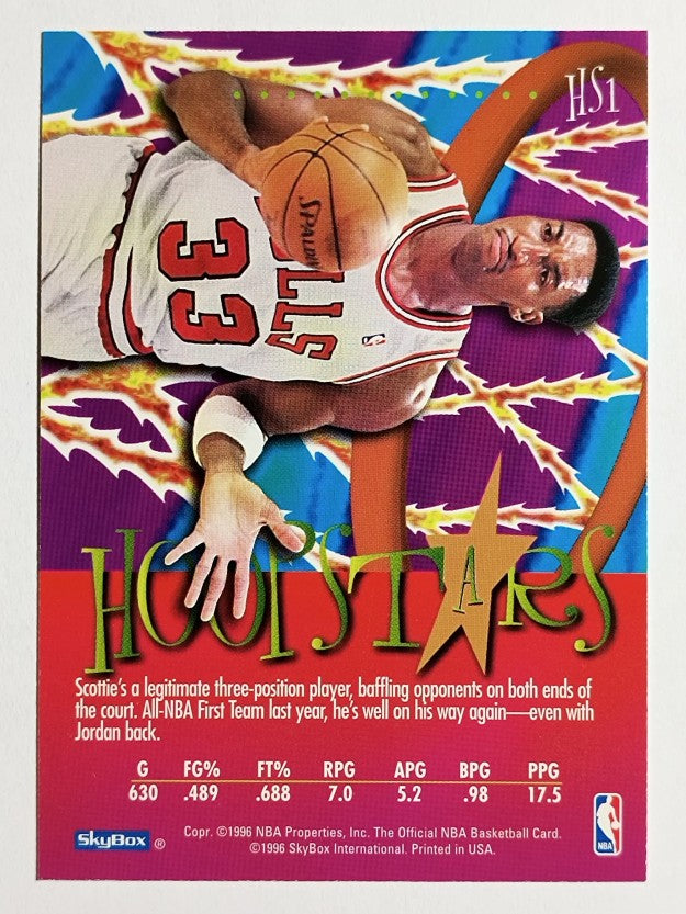 1995-96 Hoops HoopStars #HS1 Scottie Pippen