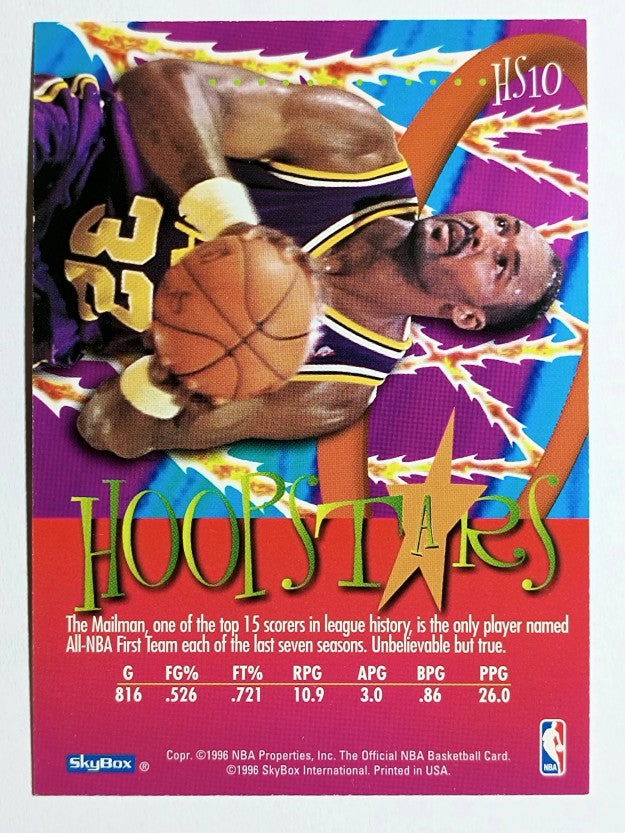 1995-96 Hoops HoopStars #HS10 Karl Malone